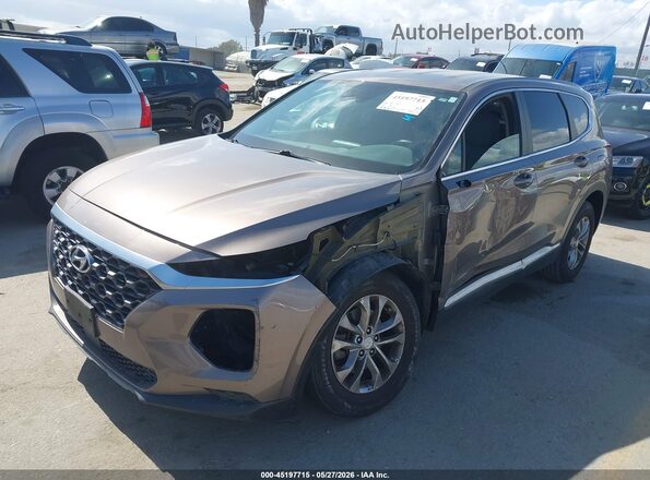 5NMS23AD1KH125775 2019 HYUNDAI SANTA FE Gray Front left