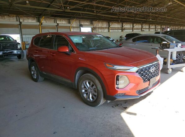 5NMS23AD2KH123923 2019 HYUNDAI SANTA Темно-бордовый Передняя правая четверть