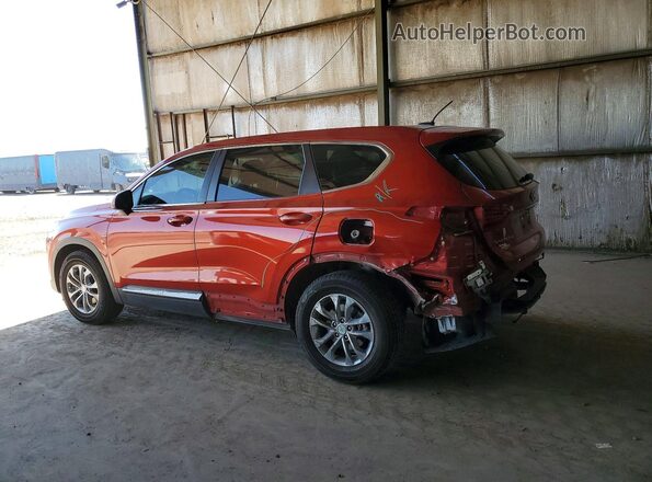 5NMS23AD2KH123923 2019 HYUNDAI SANTA Темно-бордовый Задняя левая четверть
