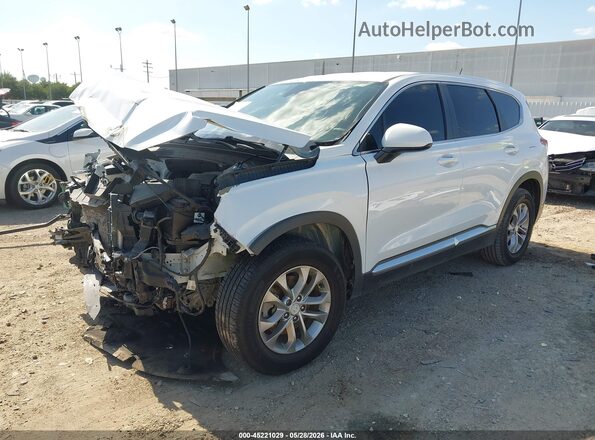 5NMS23AD2KH134159 2019 HYUNDAI SANTA FE White Przód lewy