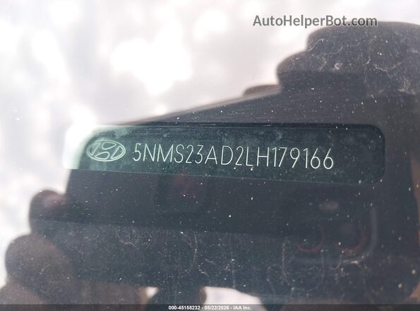 5NMS23AD2LH179166 2020 HYUNDAI SANTA FE White Շարժիչի բաժամունքի տեսք