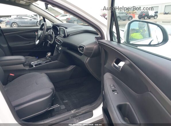 5NMS23AD2LH179166 2020 HYUNDAI SANTA FE White Սալոնի դիմացի տեսք