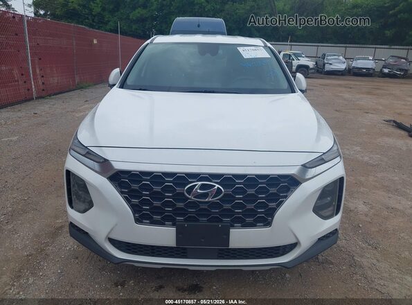 5NMS23AD3LH194775 2020 HYUNDAI SANTA FE White ხელსაწყოთა პანელის ხედი