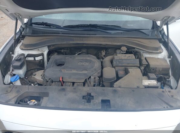 5NMS23AD3LH194775 2020 HYUNDAI SANTA FE White უკანა ხედი