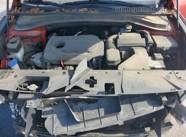 5NMS23AD4KH065247 2019 HYUNDAI SANTA Maroon Շարժիչի բաժամունքի տեսք