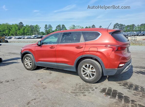 5NMS23AD4KH065247 2019 HYUNDAI SANTA Maroon Հետևի ձախ