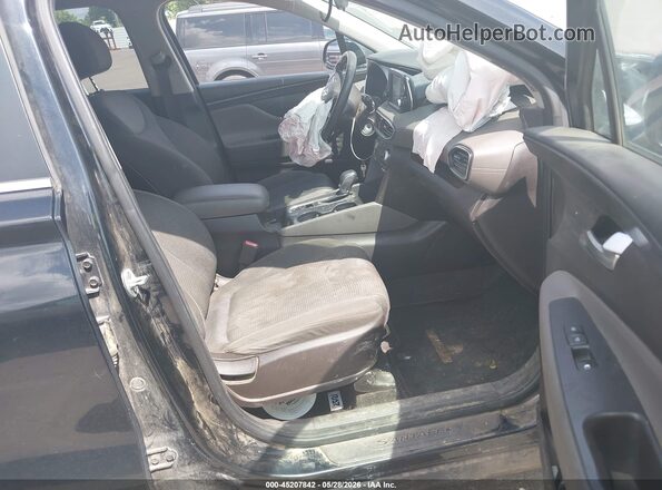 5NMS23AD6KH030807 2019 HYUNDAI SANTA FE Black Front interior view