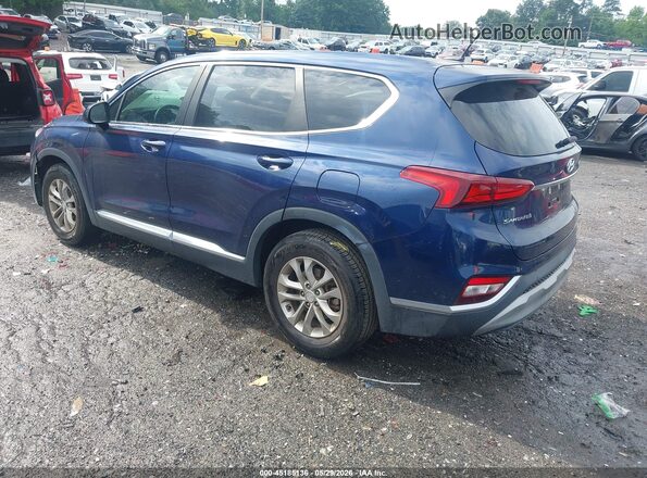 5NMS23AD7KH064609 2019 HYUNDAI SANTA FE Blue Rear left