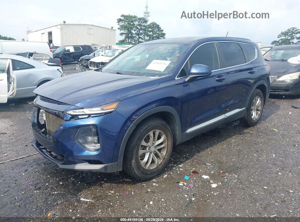 5NMS23AD7KH064609 2019 HYUNDAI SANTA FE Blue Front left