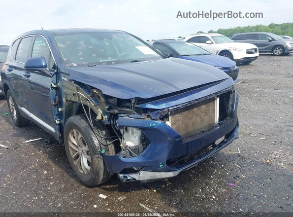 5NMS23AD7KH064609 2019 HYUNDAI SANTA FE Blue Front view