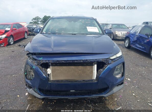 5NMS23AD7KH064609 2019 HYUNDAI SANTA FE Blue Rear interior view