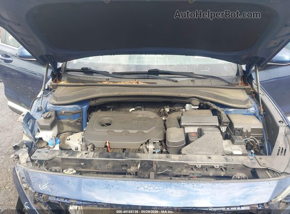 5NMS23AD7KH064609 2019 HYUNDAI SANTA FE Blue Rear view