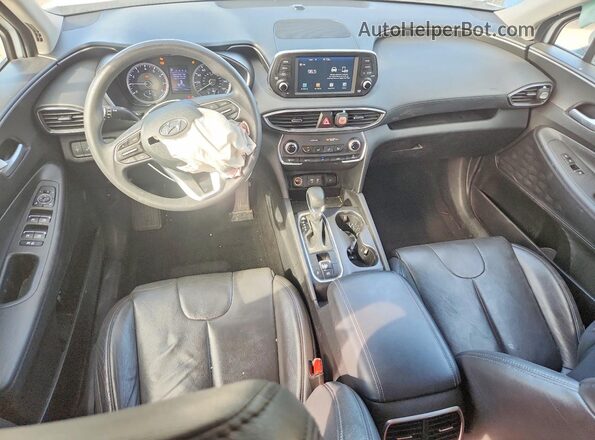 5NMS23AD7KH126770 2019 HYUNDAI SANTA White Вид панелі приладів