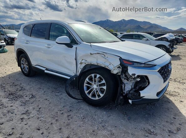 5NMS23AD7KH126770 2019 HYUNDAI SANTA White Передня права чверть