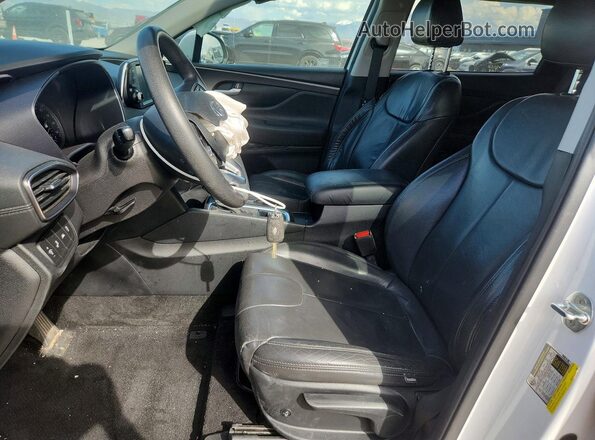 5NMS23AD7KH126770 2019 HYUNDAI SANTA White Вид салону спереду
