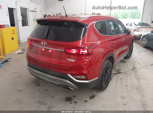 5NMS23AD7LH136930 2020 HYUNDAI SANTA FE Red Trasero derecho