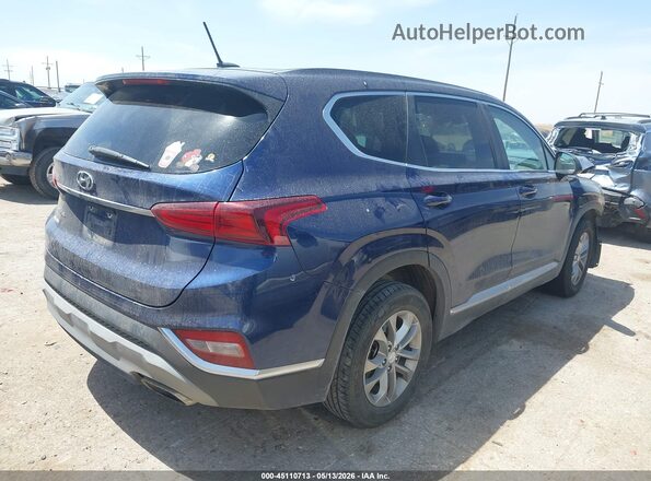 5NMS23AD7LH183696 2020 HYUNDAI SANTA FE Navy Задня права чверть