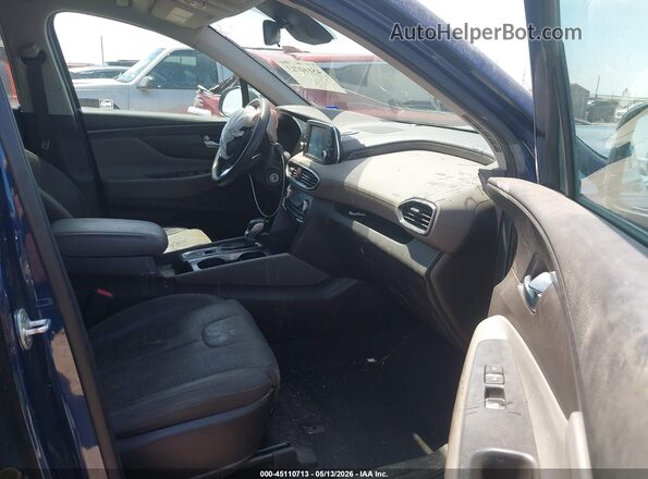 5NMS23AD7LH183696 2020 HYUNDAI SANTA FE Navy Вид салону спереду