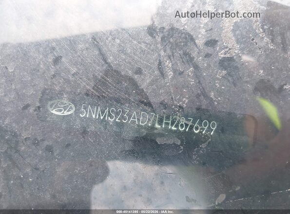 5NMS23AD7LH287699 2020 HYUNDAI SANTA FE Черный 