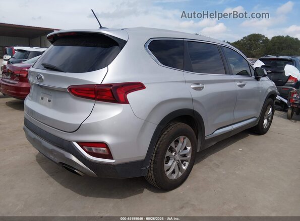 5NMS23AD8KH084478 2019 HYUNDAI SANTA FE Silver Trasero derecho