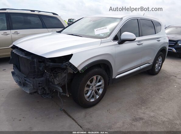 5NMS23AD8KH084478 2019 HYUNDAI SANTA FE Silver Vista tres cuartos delantera izquierda