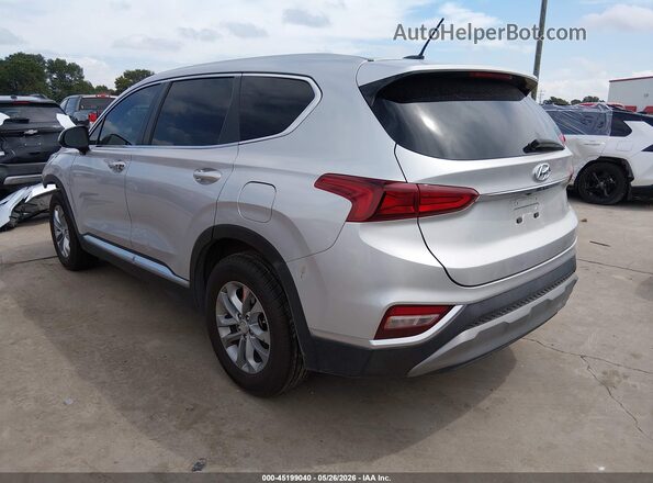 5NMS23AD8KH084478 2019 HYUNDAI SANTA FE Silver Trasero izquierdo