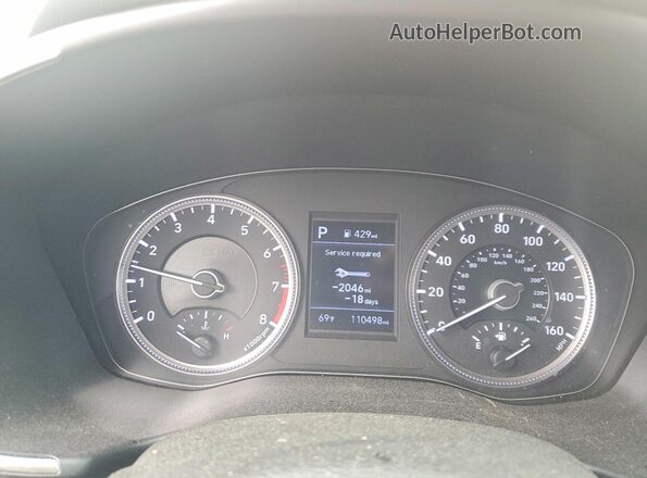5NMS23AD8LH165501 2020 HYUNDAI SANTA Red Instrument cluster view