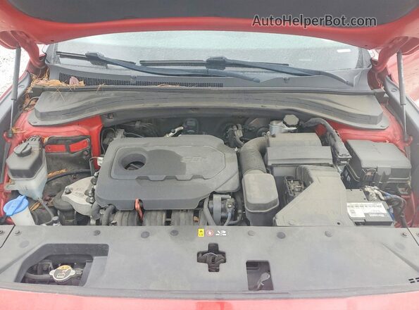 5NMS23AD8LH165501 2020 HYUNDAI SANTA Red Engine compartment view
