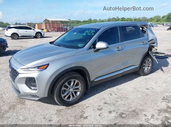 5NMS23AD8LH293446 2020 HYUNDAI SANTA FE Silver წინა მარცხენა ხედი სამი მეოთხედიდან