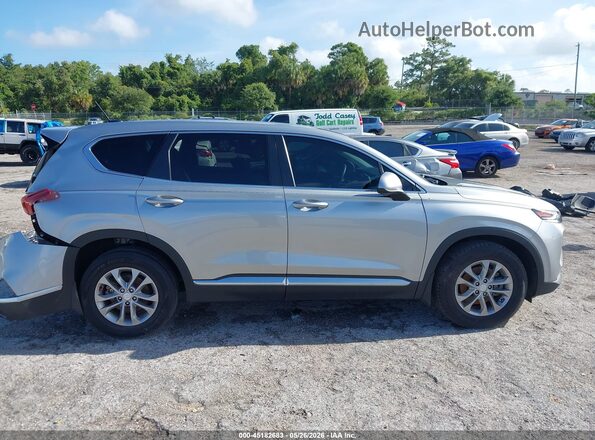 5NMS23AD8LH293446 2020 HYUNDAI SANTA FE Silver ხელსაწყოთა პანელის ხედი