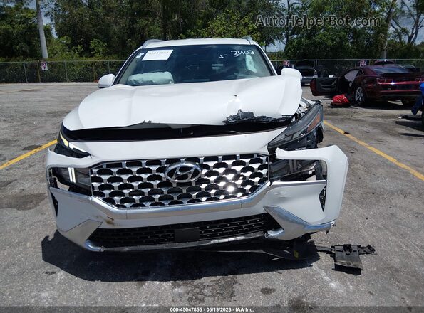 5NMS24AJ7NH443402 2022 HYUNDAI SANTA FE White Vista interior trasera