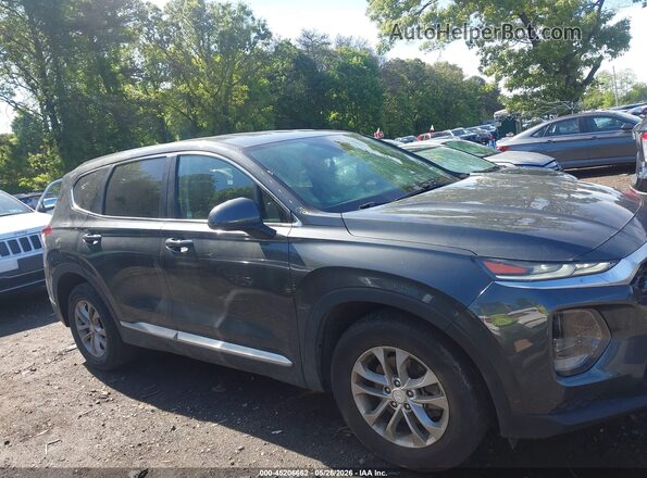 5NMS2CAD0KH044248 2019 HYUNDAI SANTA FE Gray Widok wnętrza z tyłu
