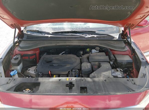 5NMS2CAD0KH097564 2019 HYUNDAI SANTA FE Red Widok z tyłu