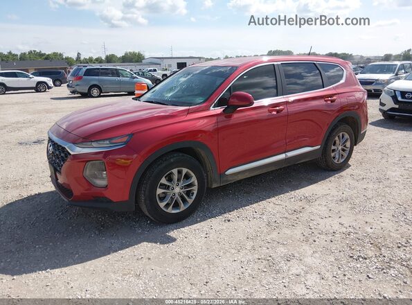 5NMS2CAD0KH097564 2019 HYUNDAI SANTA FE Red Przód lewy