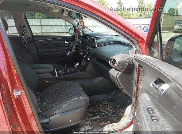 5NMS2CAD0KH097564 2019 HYUNDAI SANTA FE Red Widok wnętrza z przodu