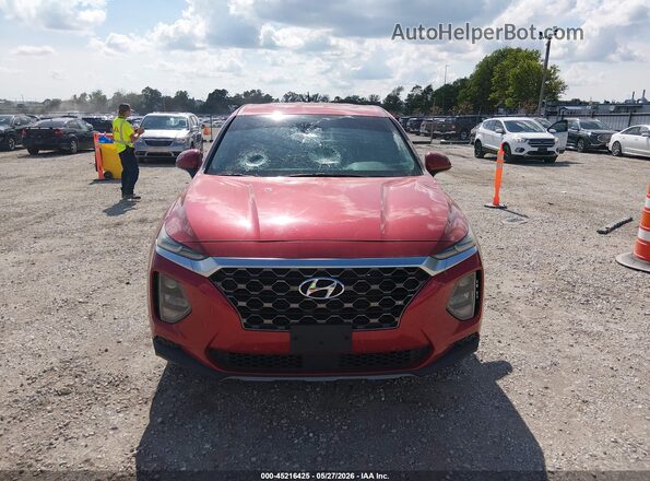 5NMS2CAD0KH097564 2019 HYUNDAI SANTA FE Red Widok zestawu wskaźników