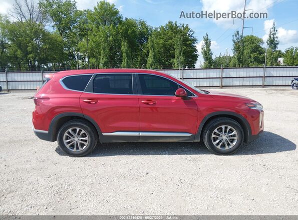 5NMS2CAD0KH097564 2019 HYUNDAI SANTA FE Red Widok wnętrza z tyłu