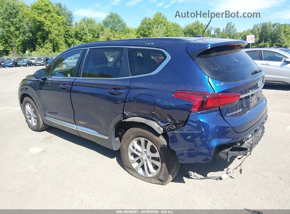 5NMS2CAD0KH111981 2019 HYUNDAI SANTA FE Dark Blue Trasero izquierdo