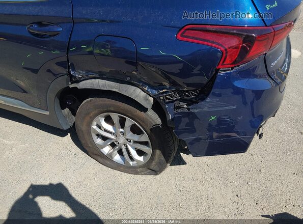 5NMS2CAD0KH111981 2019 HYUNDAI SANTA FE Dark Blue Vista frontal
