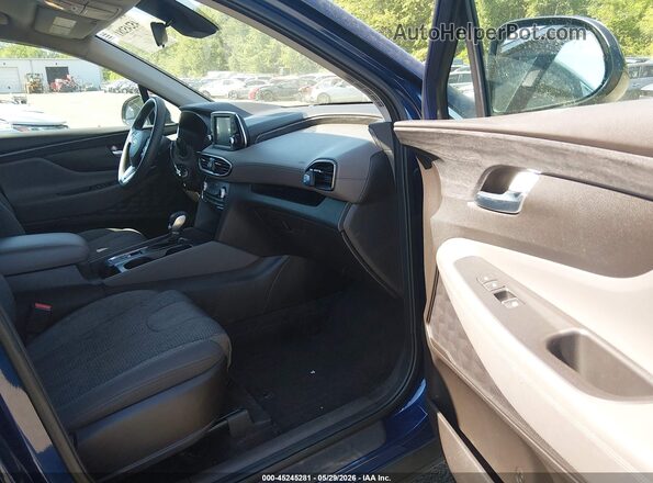 5NMS2CAD0KH111981 2019 HYUNDAI SANTA FE Dark Blue Vista interior delantera