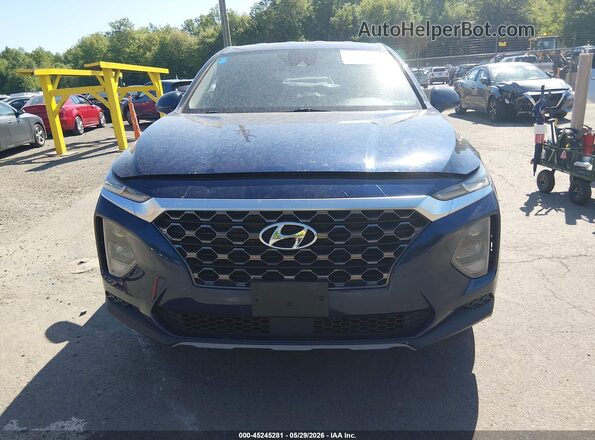 5NMS2CAD0KH111981 2019 HYUNDAI SANTA FE Dark Blue Vista interior trasera