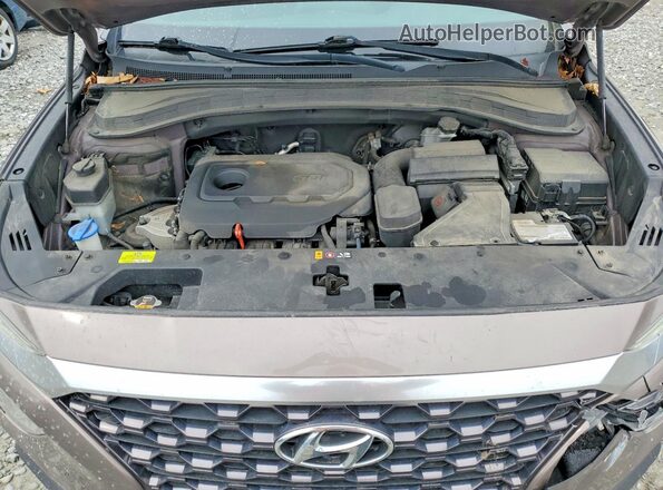 5NMS2CAD2KH013941 2019 HYUNDAI SANTA Tan Вид підкапотного простору