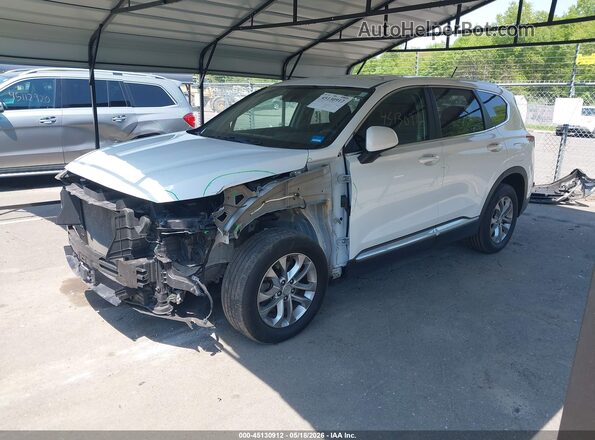5NMS2CAD2KH087781 2019 HYUNDAI SANTA FE White Vista tres cuartos delantera izquierda