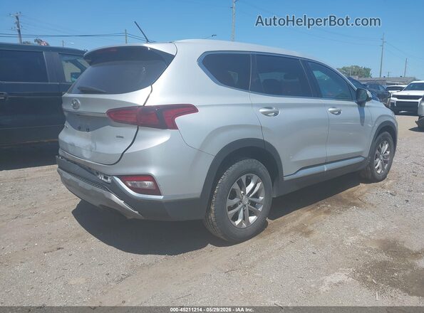 5NMS2CAD2KH119208 2019 HYUNDAI SANTA FE Серебряный Задняя правая четверть