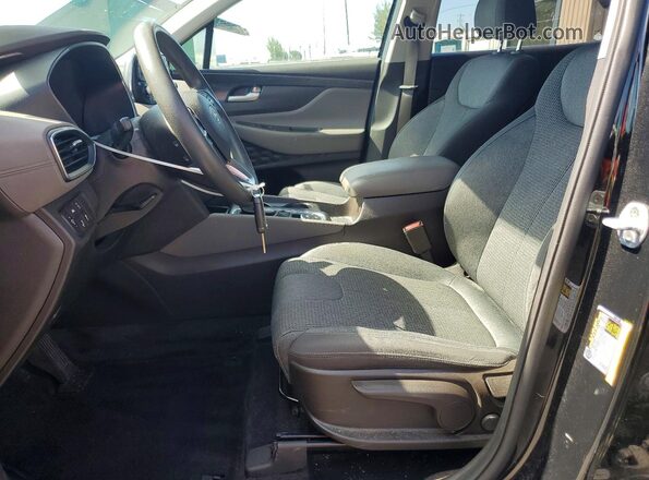 5NMS2CAD5KH049316 2019 HYUNDAI SANTA Черный Вид салона спереди