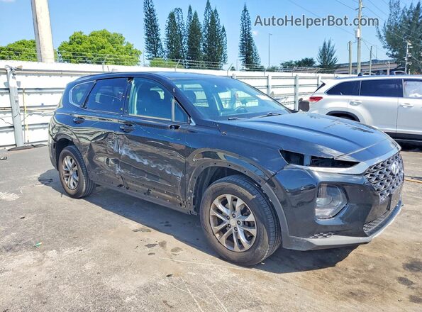 5NMS2CAD5KH049316 2019 HYUNDAI SANTA Черный Передняя правая четверть
