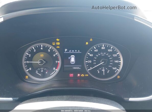 5NMS2CAD5KH071283 2019 HYUNDAI SANTA FE Silver Հետևի նստատեղերի տեսք