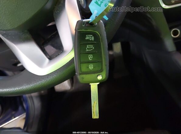 5NMS2CAD5LH142998 2020 HYUNDAI SANTA FE Blue Առջևի վահանակի տեսք