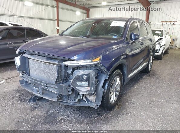 5NMS2CAD5LH142998 2020 HYUNDAI SANTA FE Blue Առջևի ձախ երեք քառորդ տեսարան