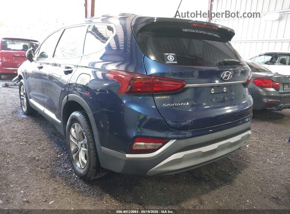 5NMS2CAD5LH142998 2020 HYUNDAI SANTA FE Blue Հետևի ձախ